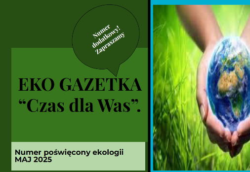 pierwsza strona gazetki szkolnej o ekologii