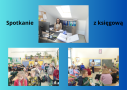 kolaż zdjęć uczniów na spotkaniu z księgową